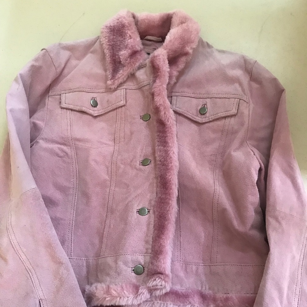 Pink Leather Jacket